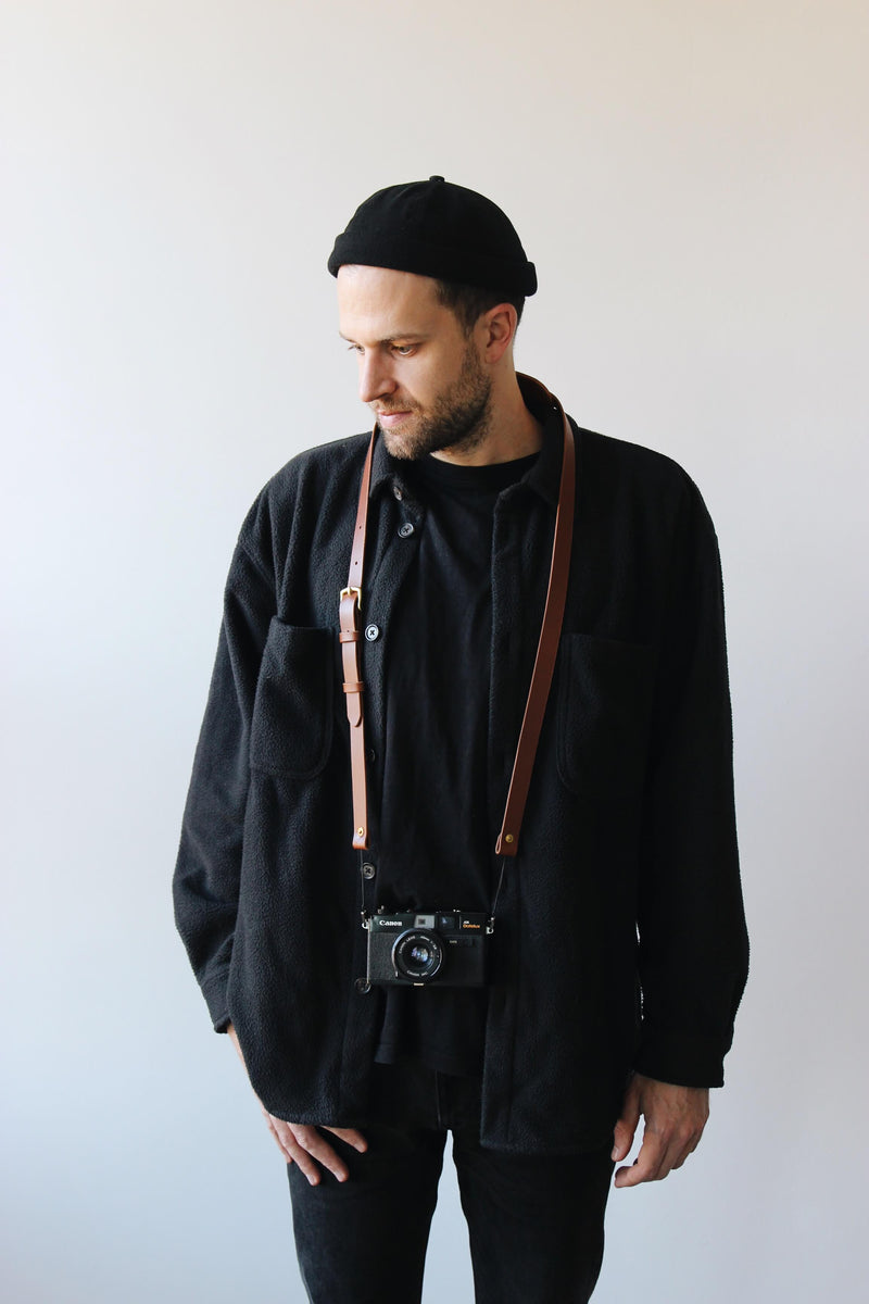 Handgefertigter Kameragurt Aus Echtleder – Verstellbar, Bequem & Universell Für DSLR-Kameras